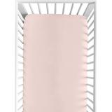 Sweet Jojo Designs Fitted Crib Sheet Cotton in Pink, Size 28.0 W x 52.0 D in | Wayfair CribSheet-DesertSun-BL