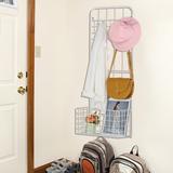 Rebrilliant Oakhur Wall Storage Organizer w/ Baskets Metal in White, Size 39.3 H x 15.7 W x 7.8 D in | Wayfair 79ED7DA6333C4C5793661ABBF5B81DBE
