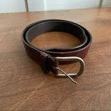J. Crew Accessories | J. Crew Mens Brown Leather Belt Size 32 | Color: Brown | Size: 32
