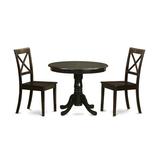 Alcott Hill® Dewar 2 - Person Solid Wood Dining Set Wood in Brown, Size 30.0 H in | Wayfair EF24BA43B9074990A87AC45E6C1E1A31