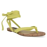 Nine West Tied Up 02 Women's Thong Sandals, Size: 9.5, Lt Green