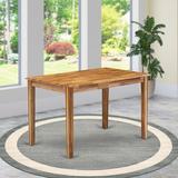 East West Furniture Yarmouth 48" Dining Table Wood in Brown, Size 30.0 H x 48.0 W x 30.0 D in | Wayfair YAT-ANA-T