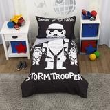 Star Wars Storm Trooper 4 Piece Toddler Bedding Set Polyester in Black/White | Wayfair 2625416P
