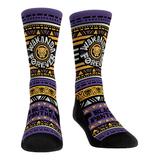 Rock 'Em Socks Men's Socks - Black Panther Purple & Yellow 'Wakanda Forever' Socks - Infant & Men