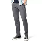 Men's Dockers Smart 360 FLEX Workday Slim-Fit Tapered Khaki Pants, Size: 32X30, Med Grey