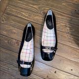 Coach Shoes | Coach Black Leather Ballet Flat Mary Jane Roundtoe | Color: Black | Size: 7