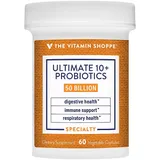 The Vitamin Shoppe Ultimate 10+ Probiotics - 50 Billion CFUs, 60 Vegetable Capsules, Multicolor, 60 CT