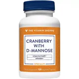 The Vitamin Shoppe Cranberry with D-Mannose, Multicolor, 120 CT