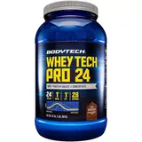 BodyTech Whey Tech Pro 24 Whey Protein Isolate & Concentrate Powder - Rich Chocolate (2 Lbs. / 28 Servings), Multicolor