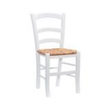 Linon Home Decor Makai Dark White and Rush Seat Dining Side Chair (Set of 2)