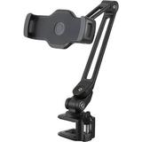 K&M 19805 Smartphone and Tablet Clamp-On Holder with Flexible Arm (Black) 19805.000.55