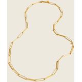 Demi-fine 14k Gold-plated Long Paper Clip Necklace - Metallic - J.Crew Necklaces