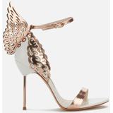 Evangeline Winged Leather Sandals - White - Sophia Webster Heels