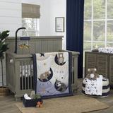 Isabelle & Max™ Wawona Goodnight Sleep Tight 4 Piece Crib Bedding Set Cotton Blend in Black/Gray, Size 36.0 W in | Wayfair
