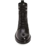 Slayton Lace Up Boot - Tumbled Leather Combat Ankle Boot - Black - Rag & Bone Boots