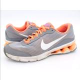 Nike Shoes | Nike Womens Reax Run Lace Up Sneaker Athletic Shoe | Color: Gray/Orange | Size: 9