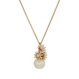 Kate Spade Jewelry | Kate Spade Gold Loves Me Not Pearl Flower Necklace | Color: Cream/Gold | Size: Os