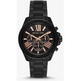 Women's Wren Chronograph Black Ip Pave Stainless Steel Watch - Black - Michael Kors Watches