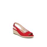 Women's Socialite Wedge Sandal by LifeStride in Fire Red (Size 8 1/2 M)