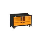 Swivel Storage Solutions 24" W Adjustable Height Workbench Metal in Orange, Size 60.0 H x 24.0 W x 39.0 D in | Wayfair Pro603512o