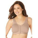 Plus Size Women's Wireless Front-Close Lounge Bra by Comfort Choice in Nude (Size 40 C)