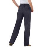 Plus Size Women's Perfect Cotton Back Elastic Jean by Woman Within in Indigo (Size 36 W)