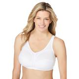 Plus Size Women's Cotton Wireless Bra by Comfort Choice in White (Size 40 D)