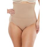 Plus Size Women's Instant Shaper Medium Control Seamless High Waist Brief by Secret Solutions in Nude (Size 16/18) Body Shaper