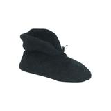 Women's Micro Terry Cuff Slipper Booties by Muk Luks® by MUK LUKS in Black (Size SMALL)