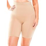 Plus Size Women's Instant Shaper Medium Control Seamless Thigh Shaper by Secret Solutions in Nude (Size 16/18) Body Shaper