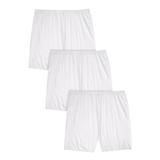 Plus Size Women's 3-Pack Cotton Bloomers by Comfort Choice in White (Size 10) Panties