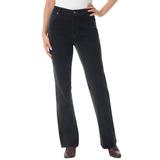 Plus Size Women's Stretch Corduroy Bootcut Jean by Woman Within in Black (Size 24 T)