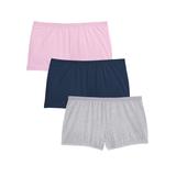 Plus Size Women's Women's Boyshort Panty 3-Pack by Comfort Choice in Basic Pack (Size 9) Underwear