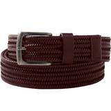 Men's Big & Tall Stretch Leather Braided Belt by KingSize in Brown (Size 48/50)