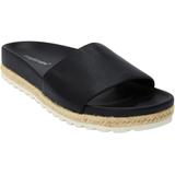 Women's The Evie Footbed Sandal by Comfortview in Black (Size 9 1/2 M)