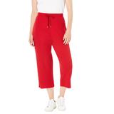 Plus Size Women's Sport Knit Capri Pant by Woman Within in Vivid Red (Size 4X)