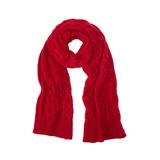 Women's Cable Knit Scarf by ellos in Poppy Red