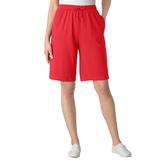 Plus Size Women's Sport Knit Short by Woman Within in Vivid Red (Size 3X)