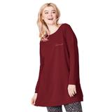 Plus Size Women's Love Tunic Sweatshirt by ellos in Fresh Pomegranate (Size 10/12)