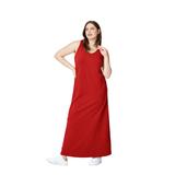 Plus Size Women's Sleeveless Knit Maxi Dress by ellos in Chili Red (Size 10/12)