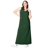 Plus Size Women's Sleeveless Knit Maxi Dress by ellos in Midnight Green (Size 42/44)