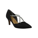 Women's Zayna Pump by J. Renee in Black Glitter (Size 6 1/2 M)
