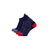 Men's Big & Tall The Low-Cut 2-Pack Socks by TallOrder in Black Red (Size 16-20)