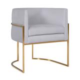 Giselle Grey Velvet Dining Chair with Gold Leg - TOV Furniture TOV-D6301