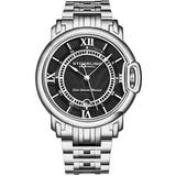 Legacy Black Dial Watch - Metallic - Stuhrling Original Watches