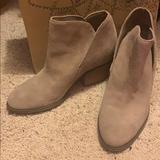 Jessica Simpson Shoes | Jessica Simpson Size 7.5 Genuine Leather Booties. | Color: Tan | Size: 7.5