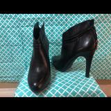 Jessica Simpson Shoes | Black Leather Jessica Simpson Booties | Color: Black | Size: 9