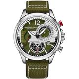 Aviator Quartz Green Dial Mens Watch - Green - Stuhrling Original Watches