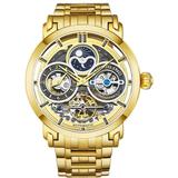 Legacy Automatic Gold Dial Watch - Metallic - Stuhrling Original Watches
