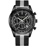 Monaco Black Dial Watch - Black - Stuhrling Original Watches
